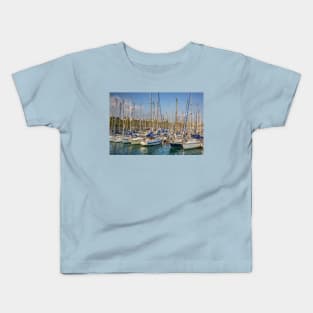 Port Olimpic, Barcelona, Spain Kids T-Shirt